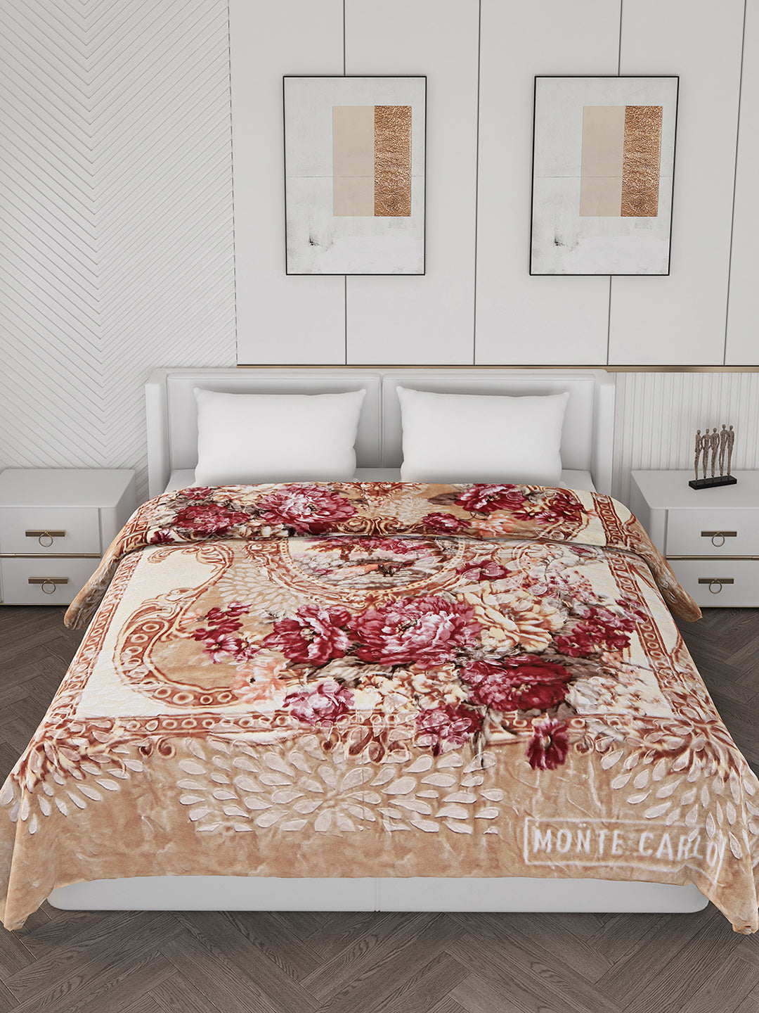 Printed Double Bed 850 GSM Blanket for Heavy Winter -2 Ply (Weight 4.5 kg)