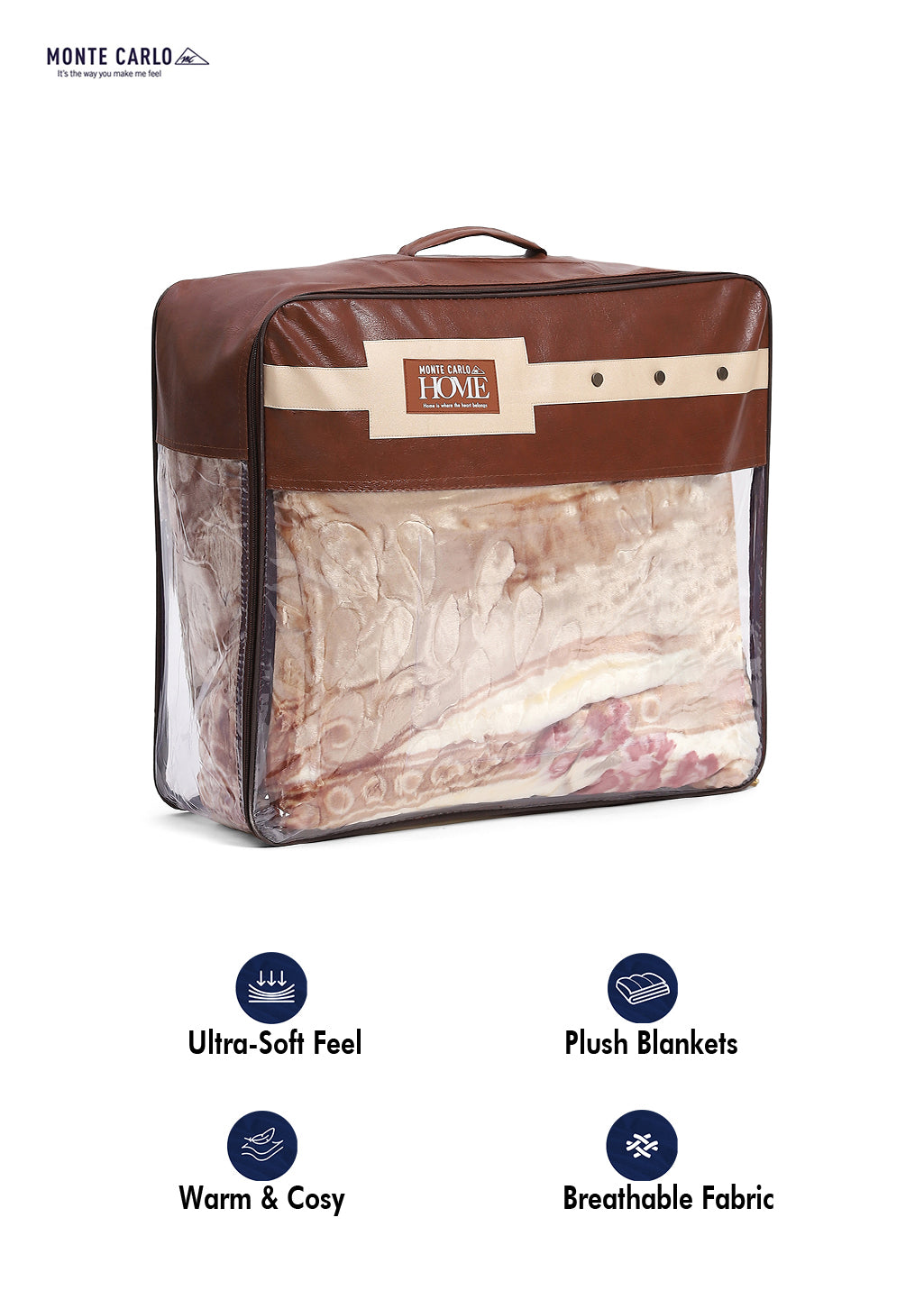 Printed Double Bed 850 GSM Blanket for Heavy Winter -2 Ply (Weight 4.5 kg)