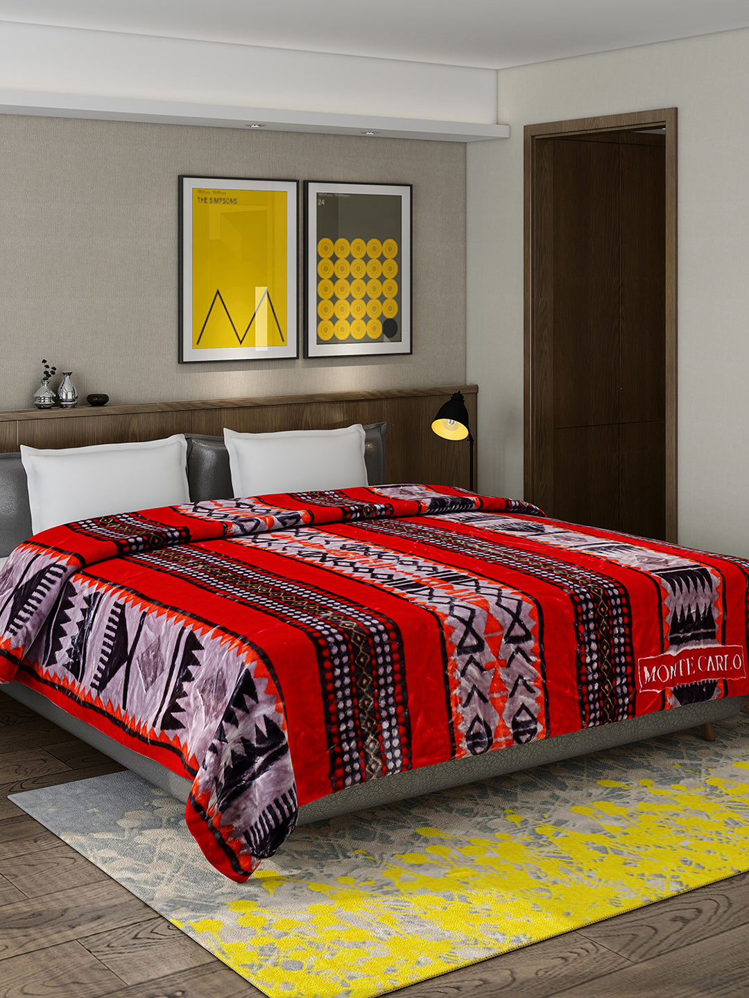 Printed Double Bed 757 GSM Blanket Pride 2 Ply (Weight 4 kg)