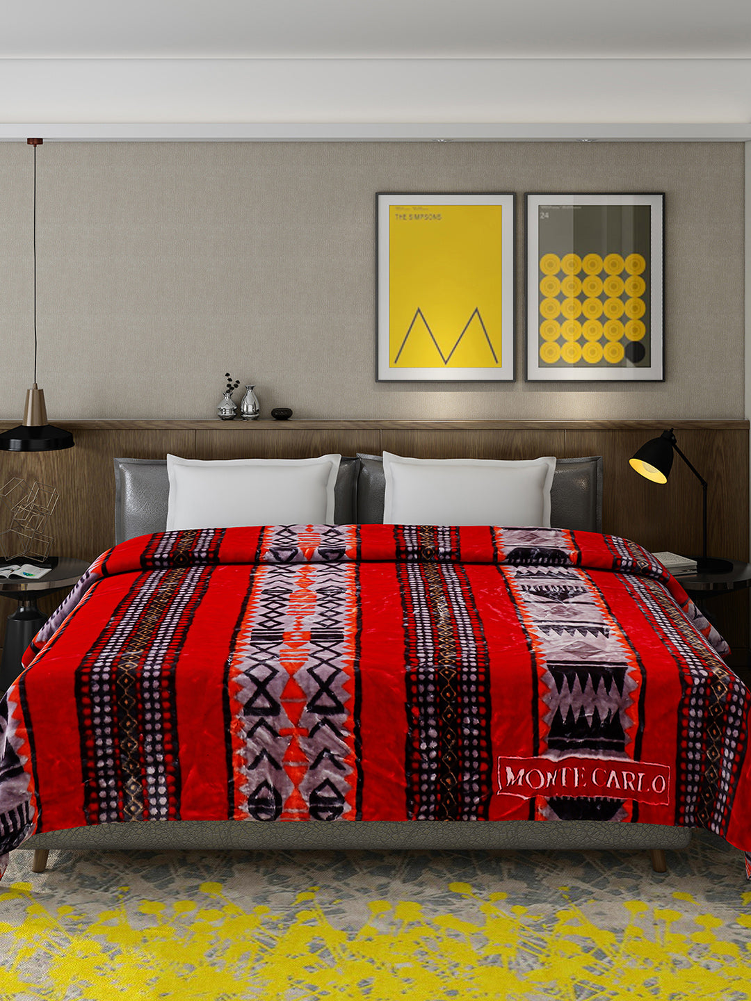 Printed Double Bed 757 GSM Blanket Pride 2 Ply (Weight 4 kg)