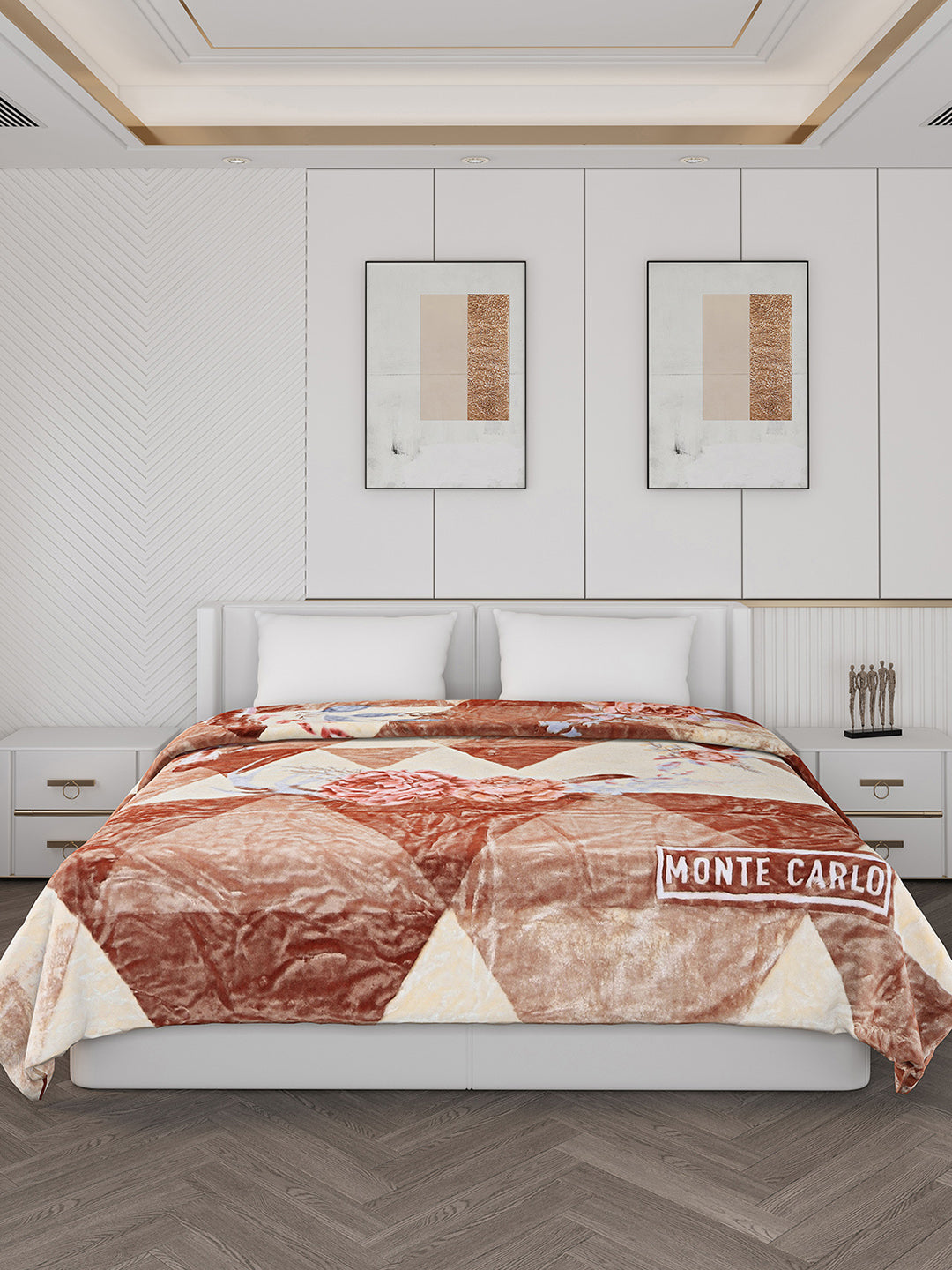 Printed Double Bed 550 GSM Blanket for Mild Winter -2 Ply (Weight 3 kg)