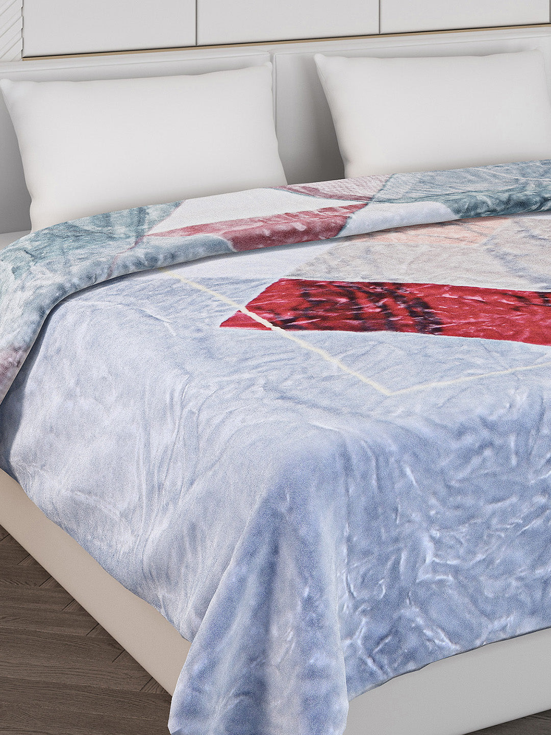 Printed Double Bed 550 GSM Blanket for Mild Winter -2 Ply (Weight 3 kg)