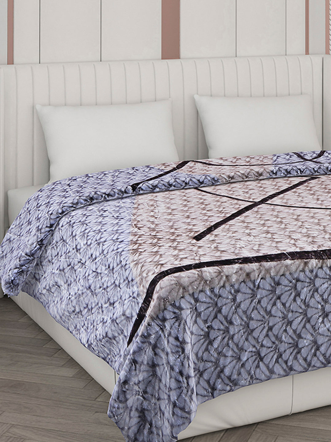 Printed Double Bed 596 GSM Blanket Samuel 2 Ply (Weight 3.15 kg)