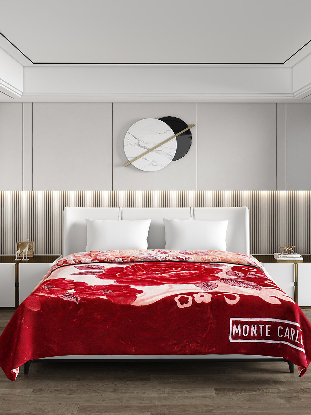 Printed Double Bed Blanket for Mild Winter -2 Ply