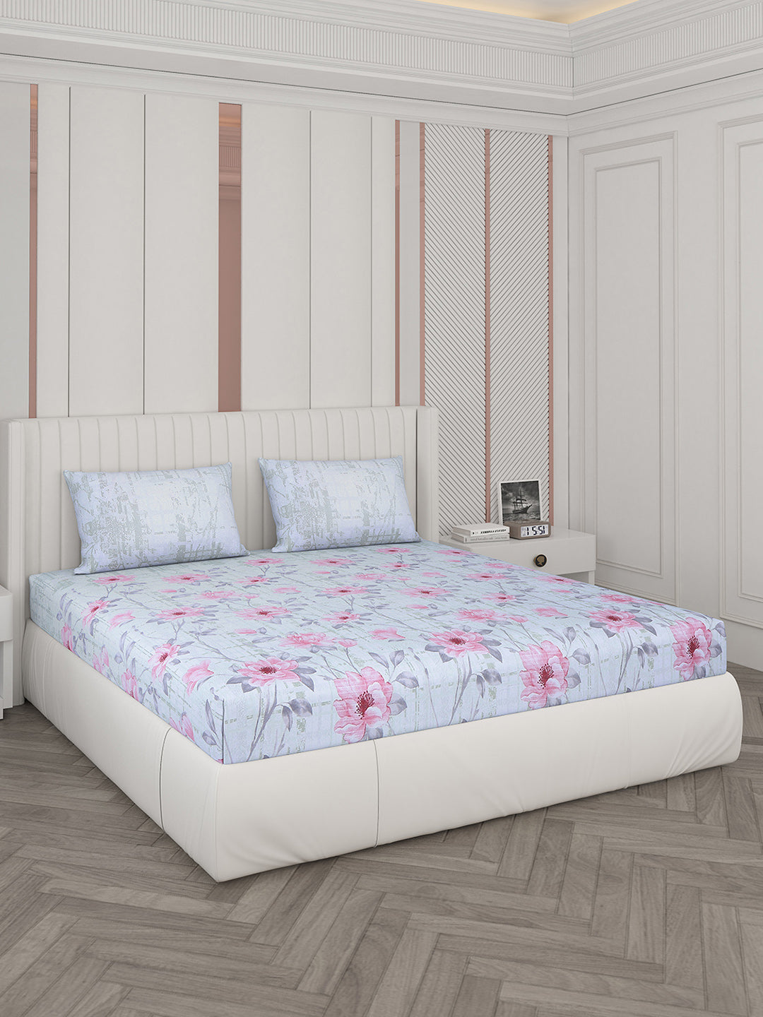 104 TC Cotton Double Bedsheet with 2 Pillow Covers - Updated - Updated - Updated