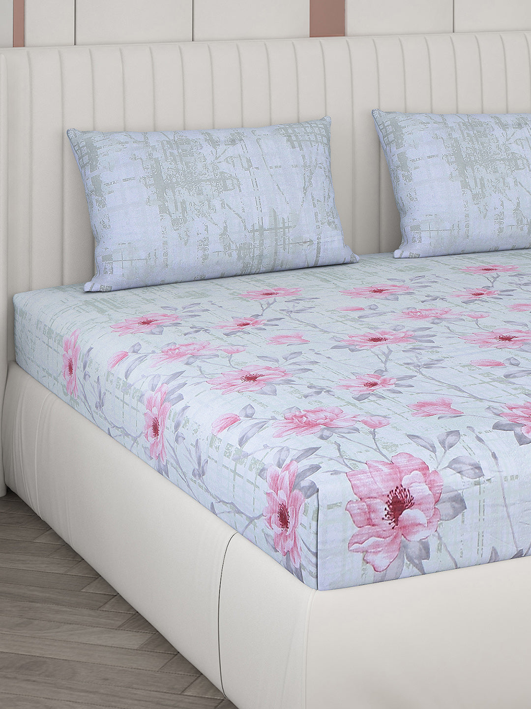 104 TC Cotton Double Bedsheet with 2 Pillow Covers - Updated - Updated - Updated