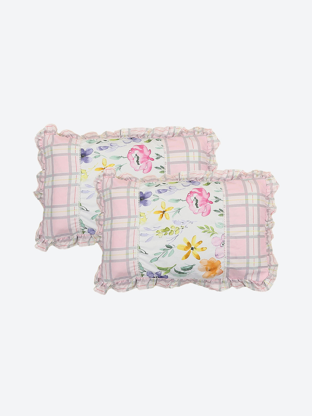 130 GSM Polyester Double Bed 1 Bedsheet with 2 Pillow Covers (Essence)