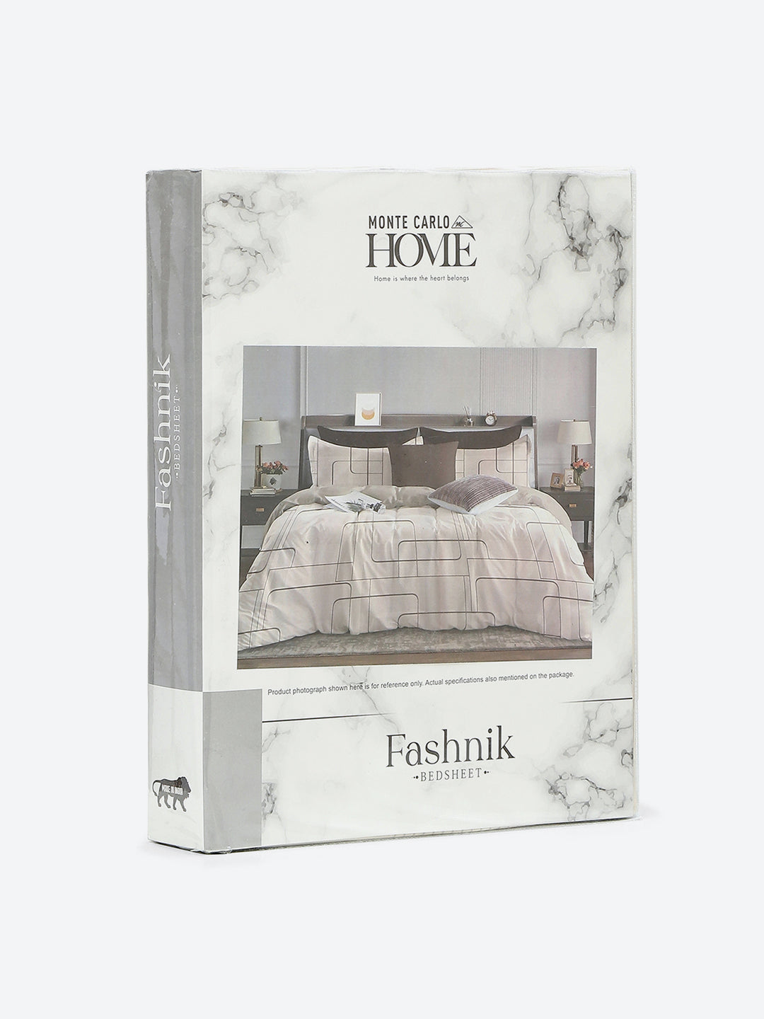 144 TC Cotton Double Bed 1 Bedsheet with 2 Pillow Covers (Fashnik)