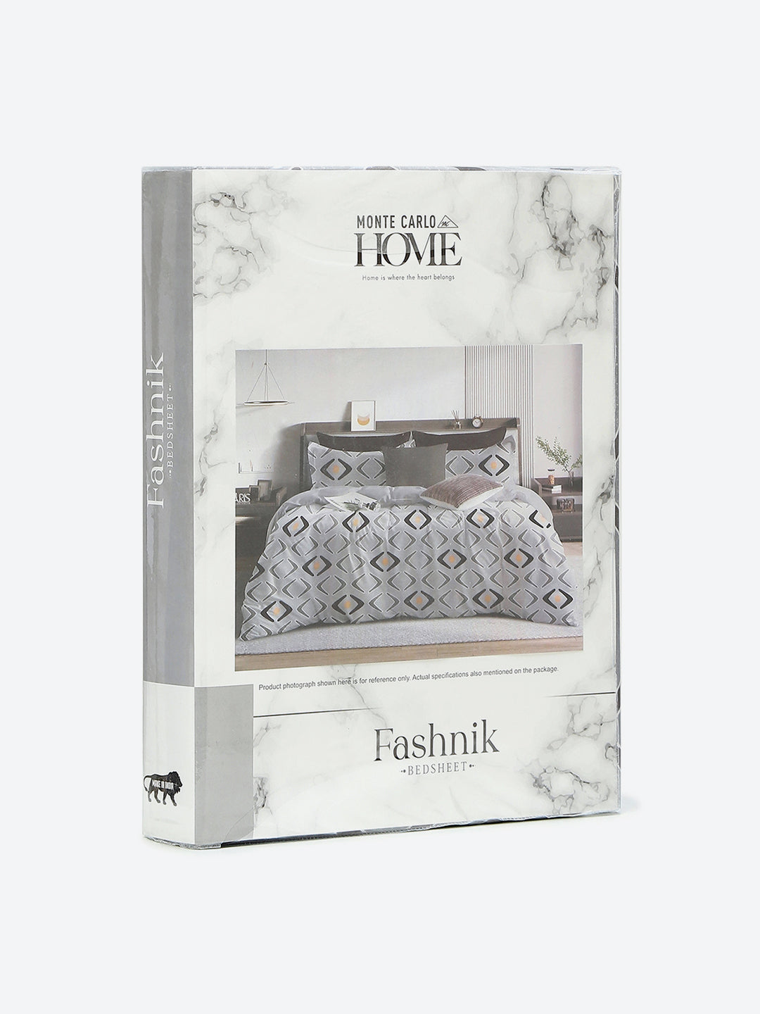144 TC Cotton Double Bed 1 Bedsheet with 2 Pillow Covers (Fashnik)