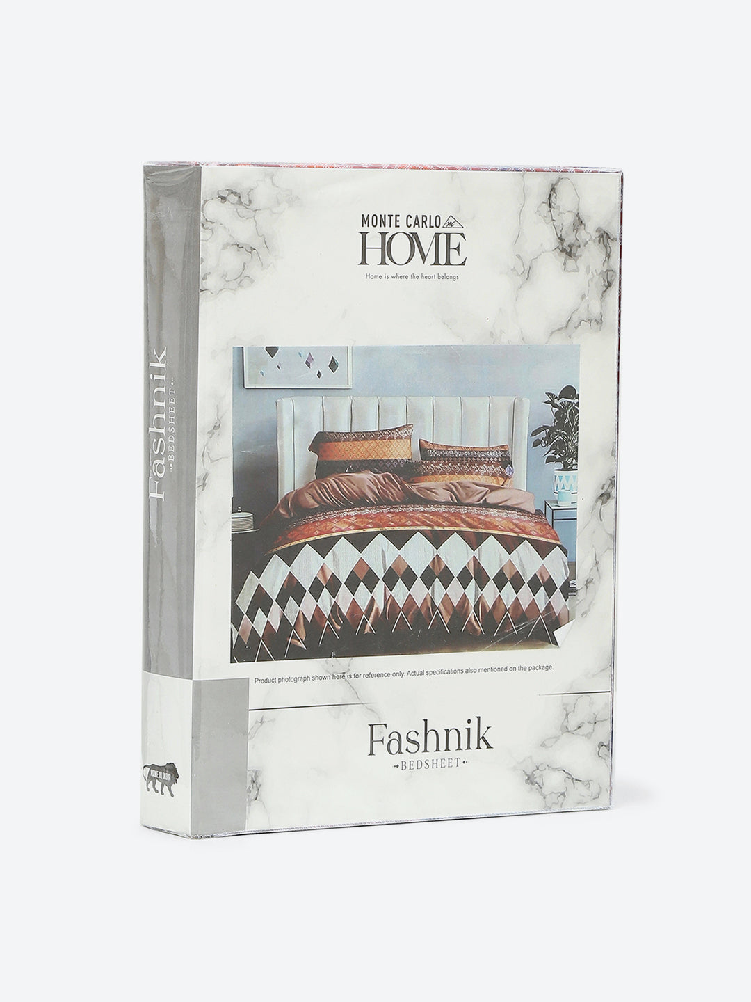 144 TC Cotton Double Bed 1 Bedsheet with 2 Pillow Covers (Fashnik)