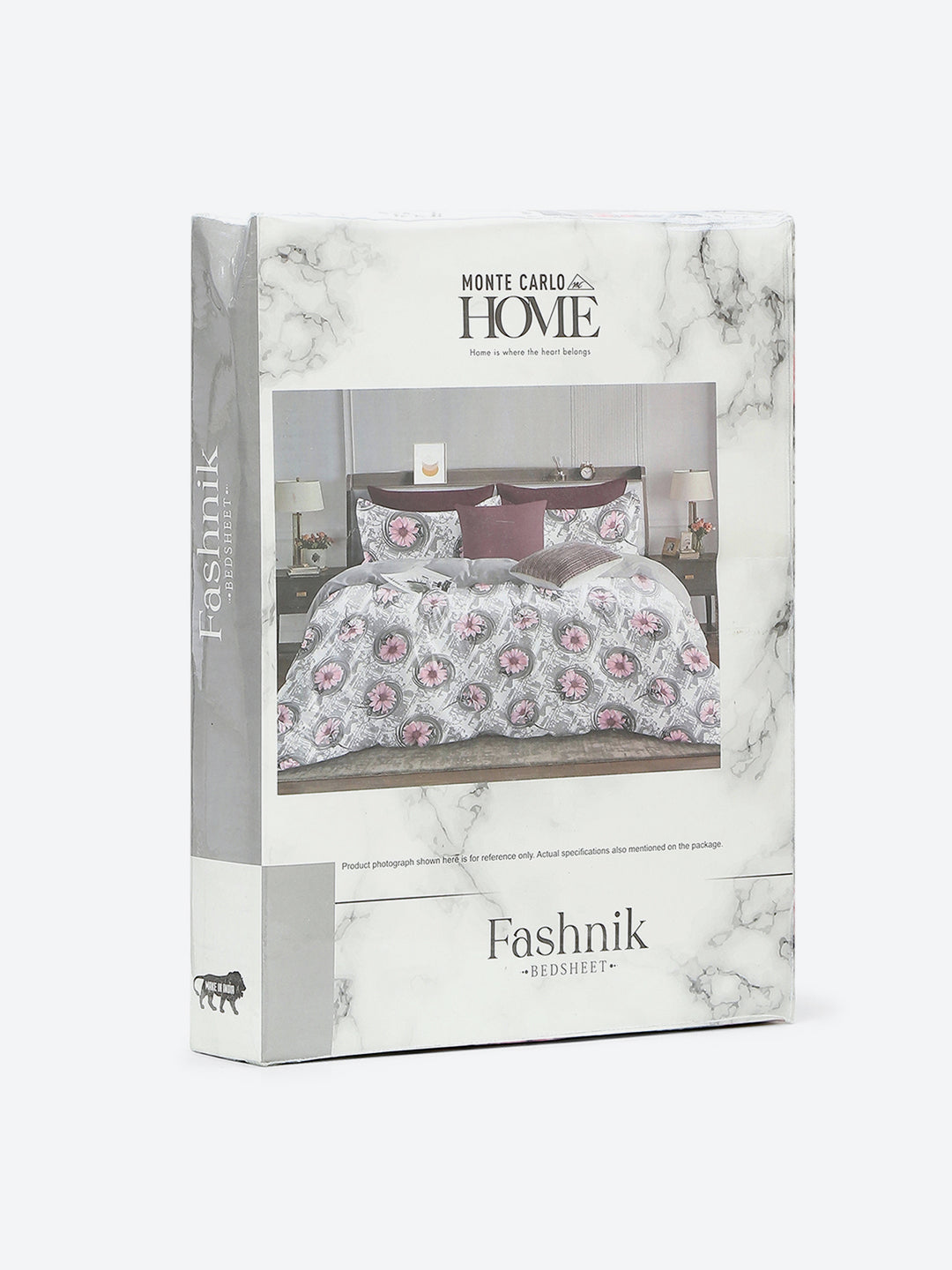 144 TC Cotton Double Bed 1 Bedsheet with 2 Pillow Covers (Fashnik)