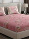 130 GSM Polyester Double Bed 1 Bedsheet with 2 Pillow Covers (Vibrant)