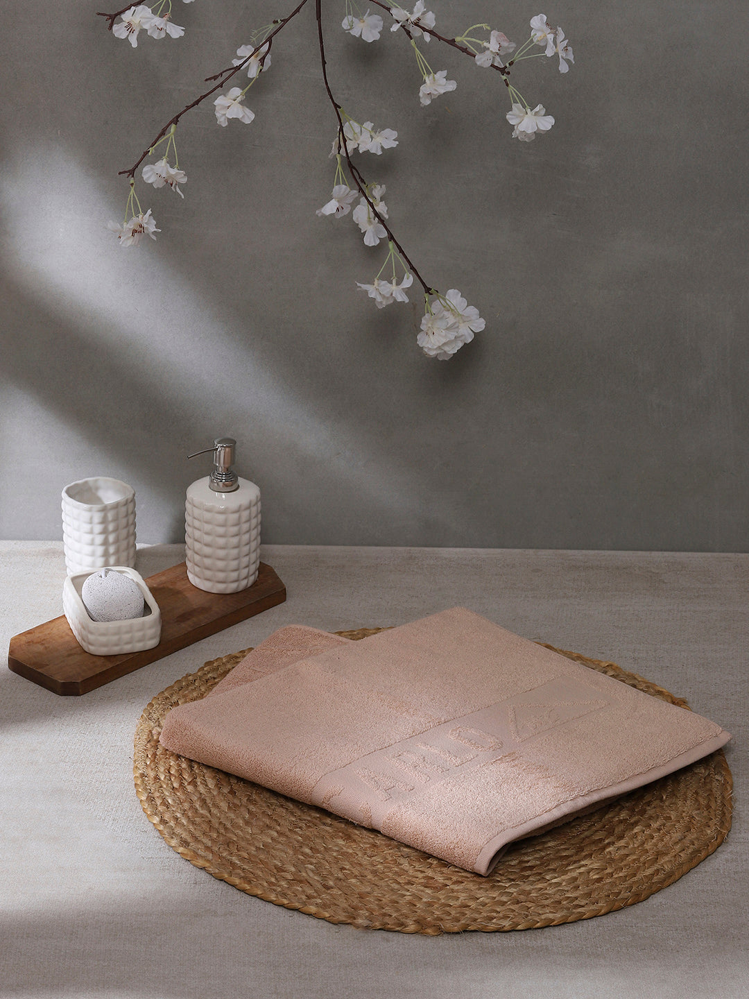 Beige Cotton 525 GSM Bath Towel