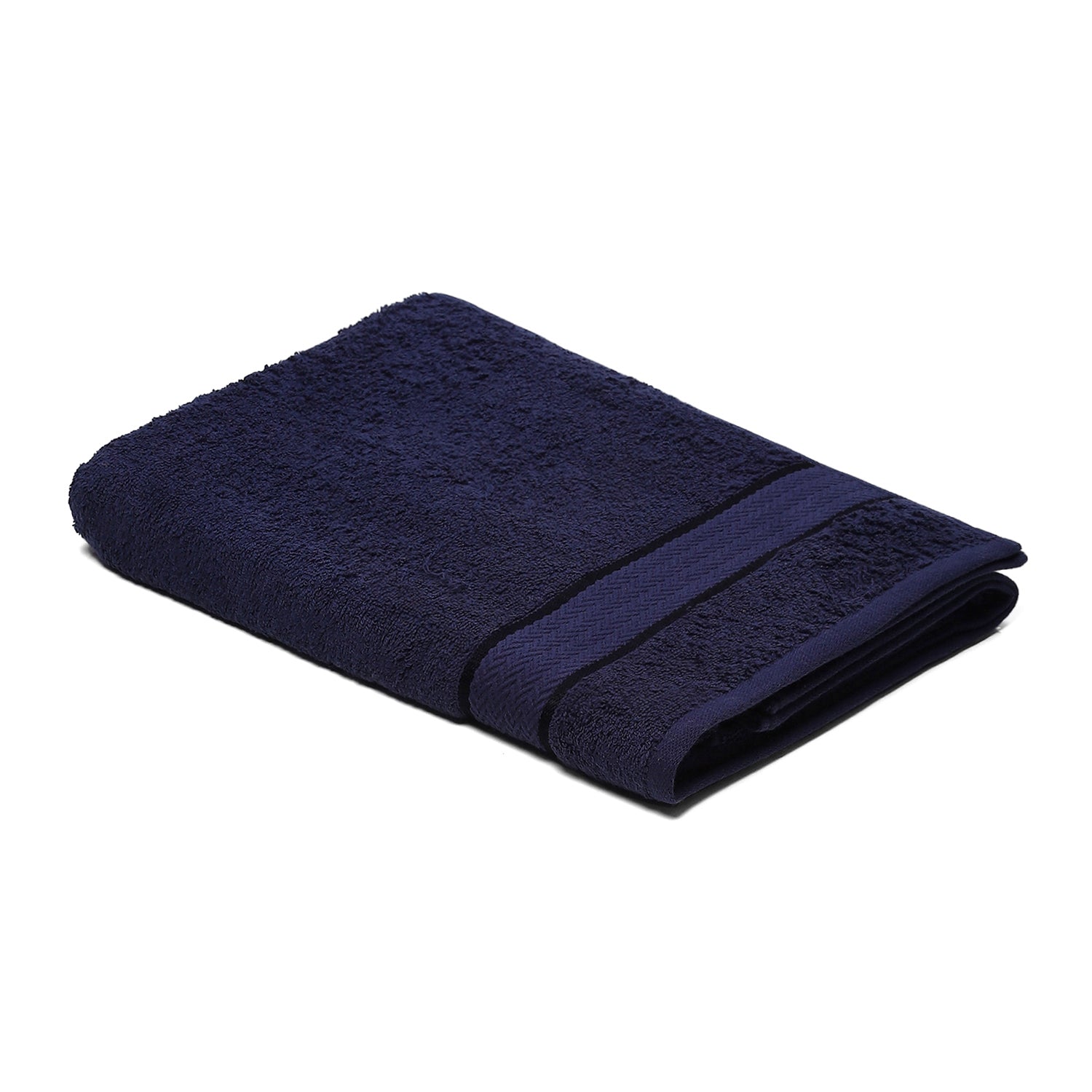 Navy Blue Cotton 450 GSM Bath Towel