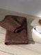 Brown Solid Pure Cotton 350 GSM Bath Towel (Oslo)