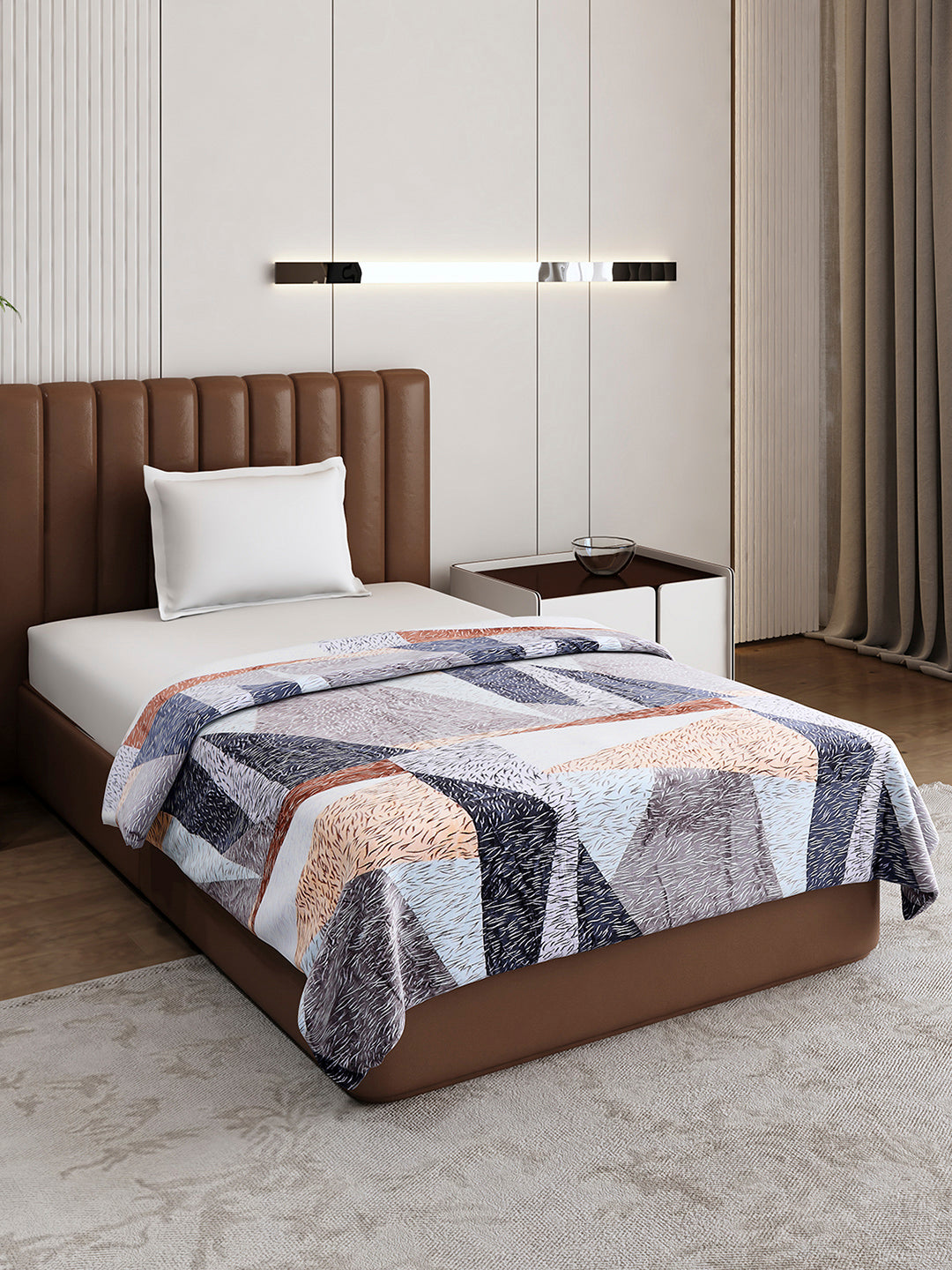 Printed Single Bed 233 GSM Blanket for AC Room - (Fuzzy)