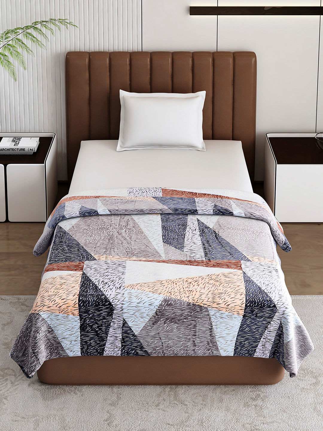 Printed Single Bed 233 GSM Blanket for AC Room - (Fuzzy)