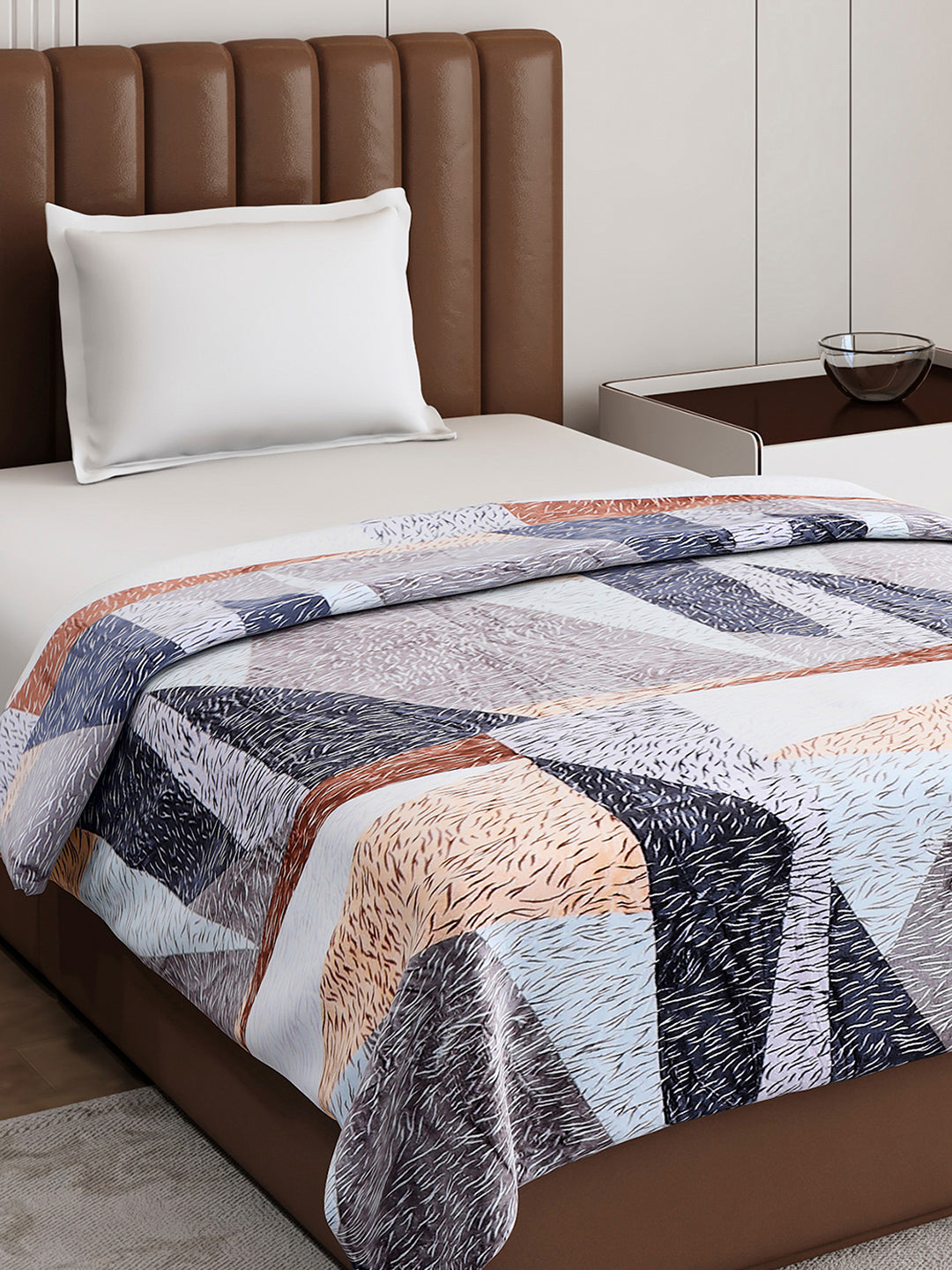 Printed Single Bed 233 GSM Blanket for AC Room - (Fuzzy)