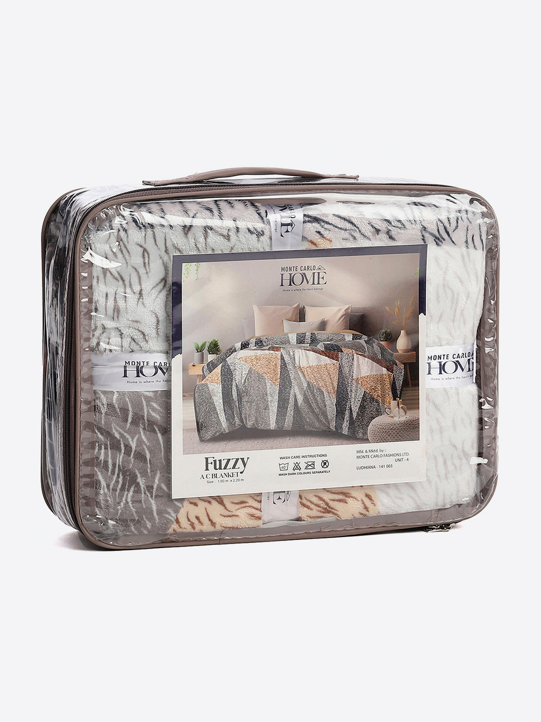 Printed Single Bed 233 GSM Blanket for AC Room - (Fuzzy)