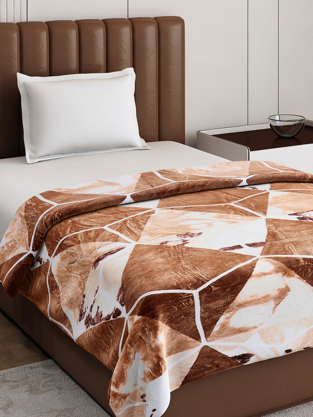 Printed Single Bed 233 GSM Blanket for AC Room - (Fuzzy)