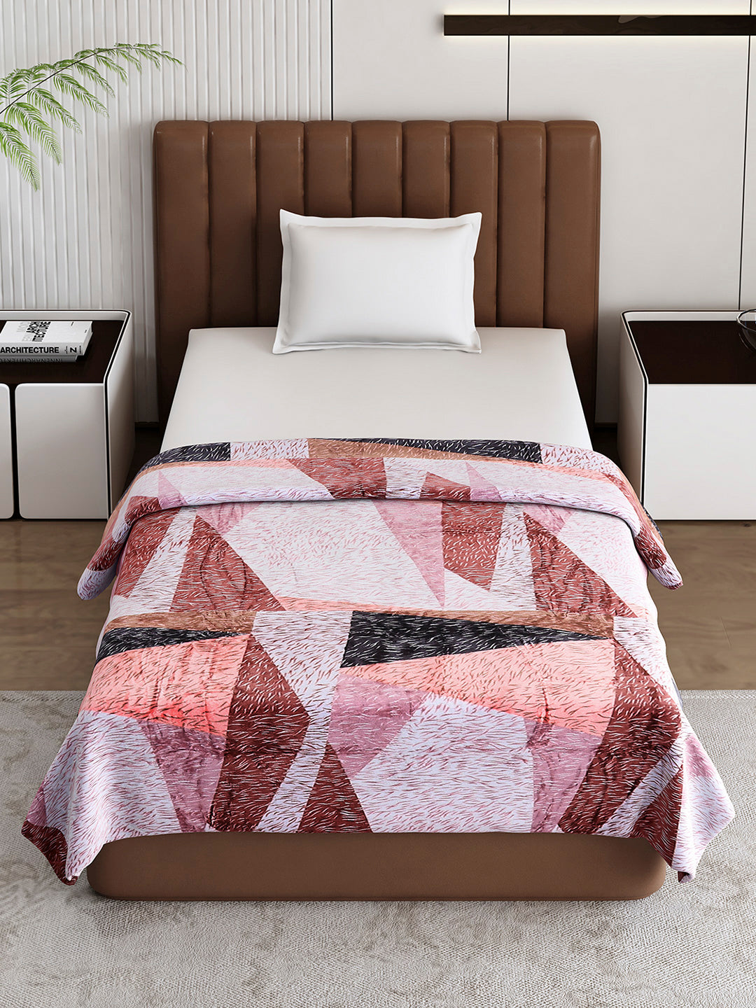 Printed Single Bed 233 GSM Blanket for AC Room - (Fuzzy)