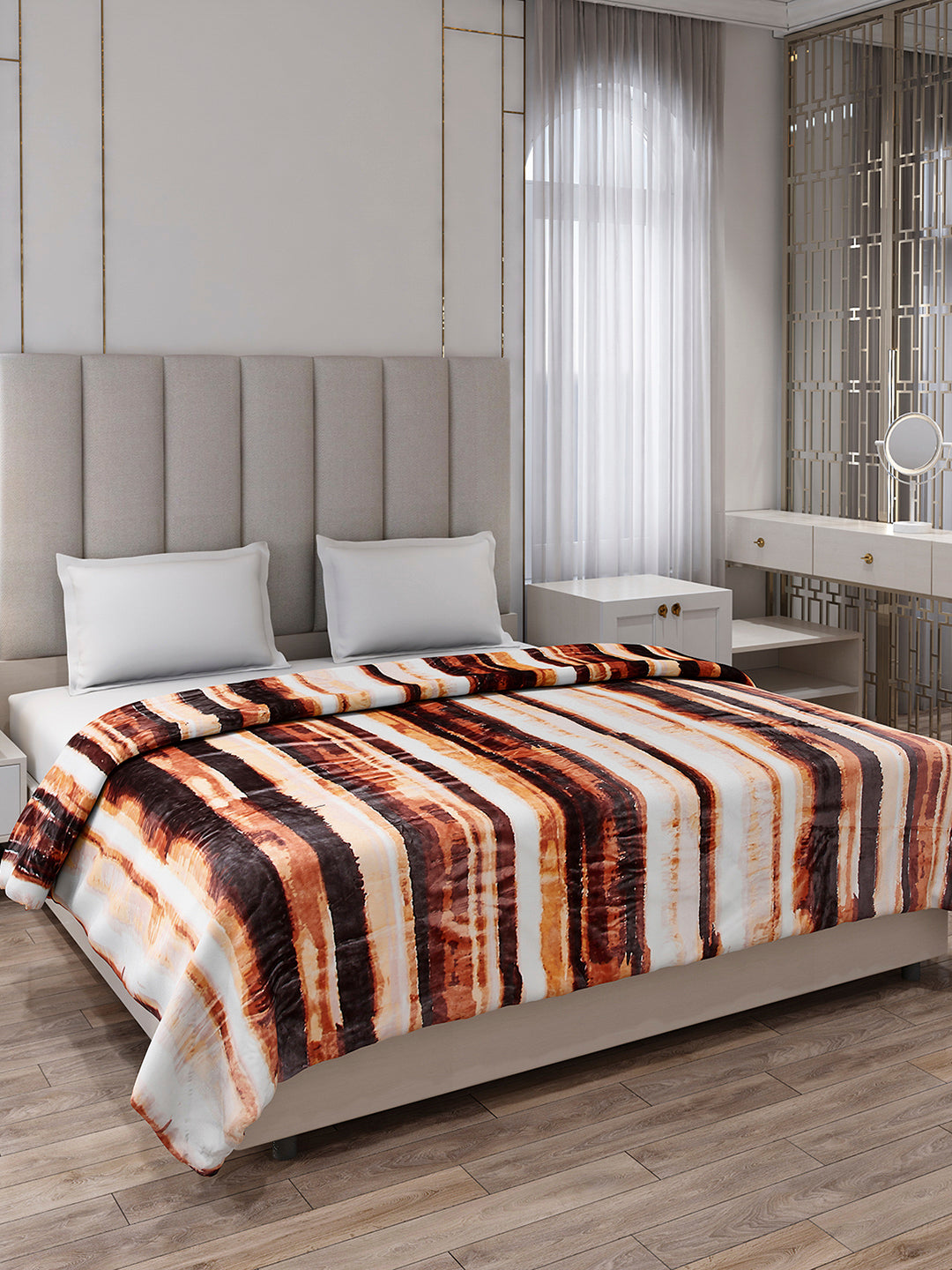 Printed Double Bed 300 GSM Blanket for AC Room - (Legacy)