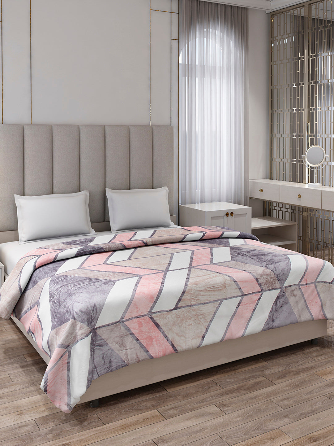 Printed Double Bed 300 GSM Blanket for AC Room - (Legacy)