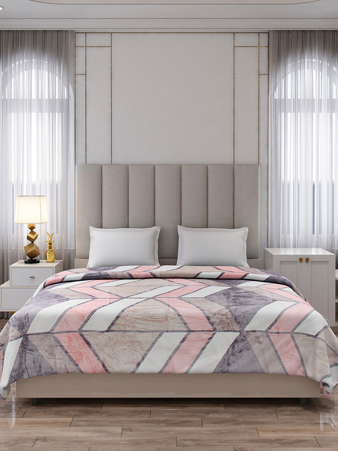 Printed Double Bed 300 GSM Blanket for AC Room - (Legacy)