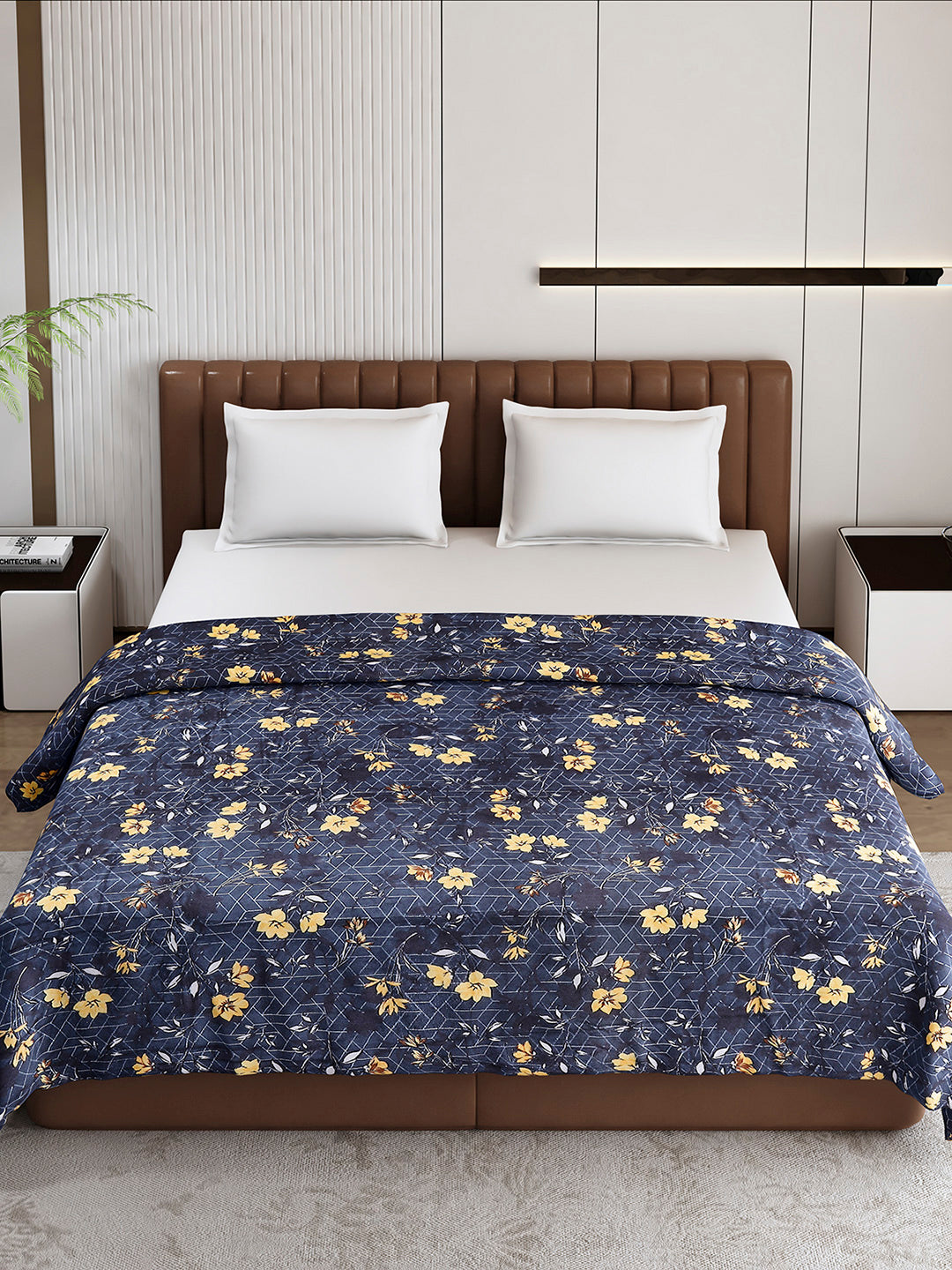Printed Double Bed 210 GSM Blanket for AC Room - (Mellow)
