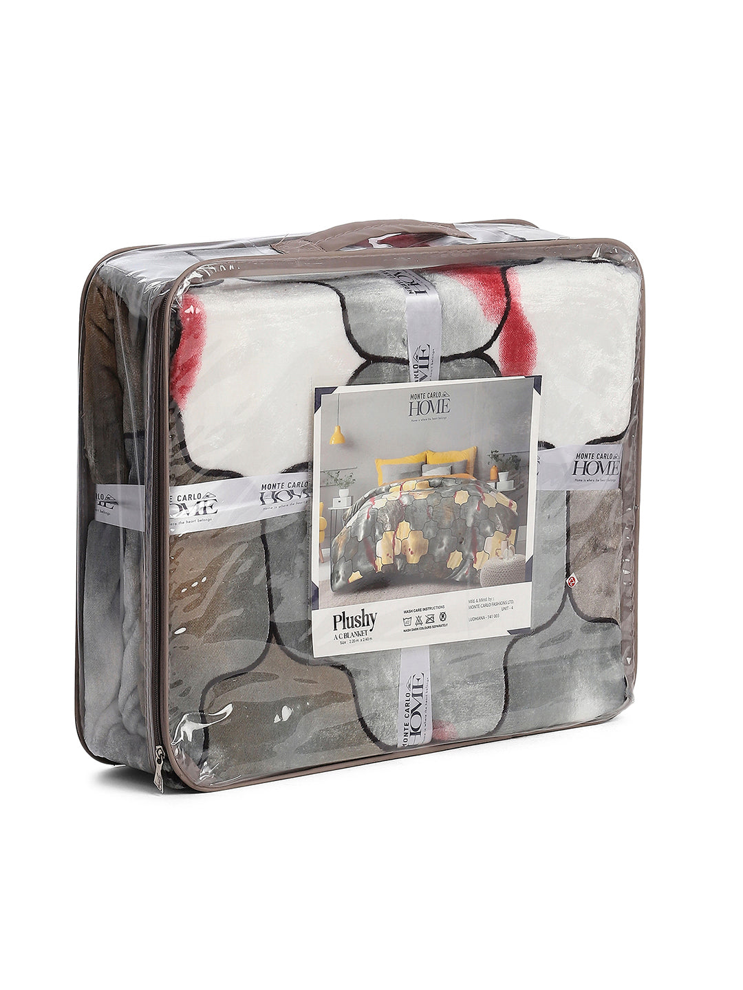 Printed Double Bed 233 GSM Blanket for AC Room - (Plushy)