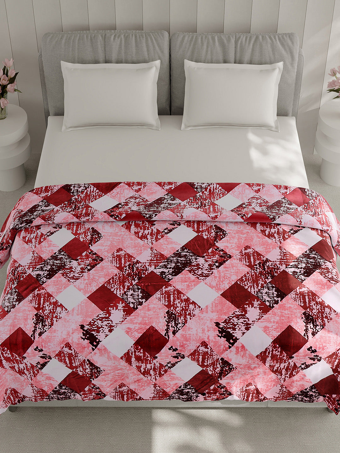 Printed Double Bed 240 GSM Blanket for AC Room - (Plushy)
