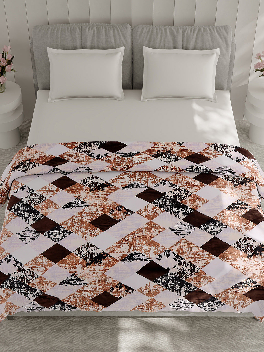 Printed Double Bed 240 GSM Blanket for AC Room - (Plushy)