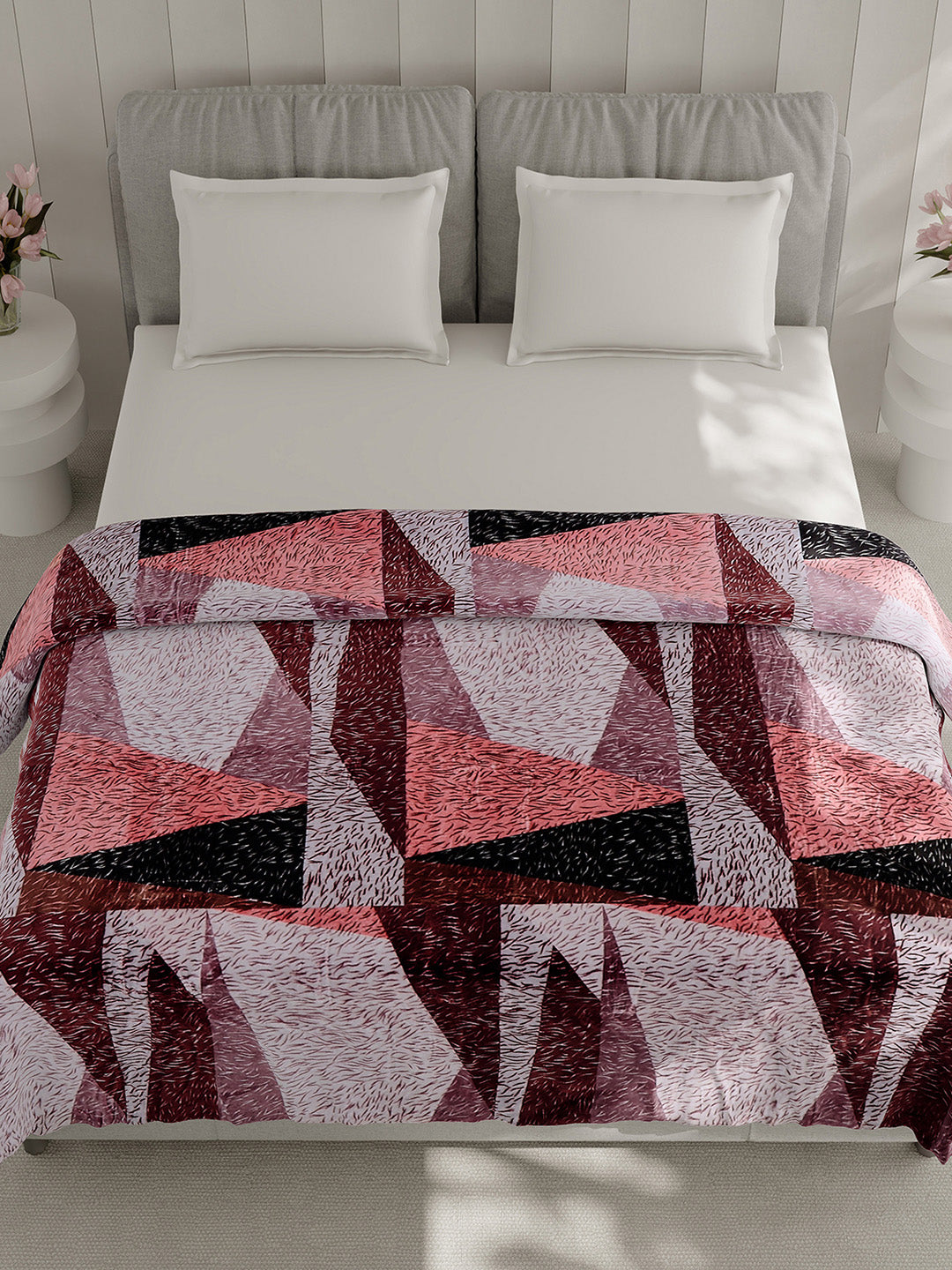 Printed Double Bed 240 GSM Blanket for AC Room - (Plushy)