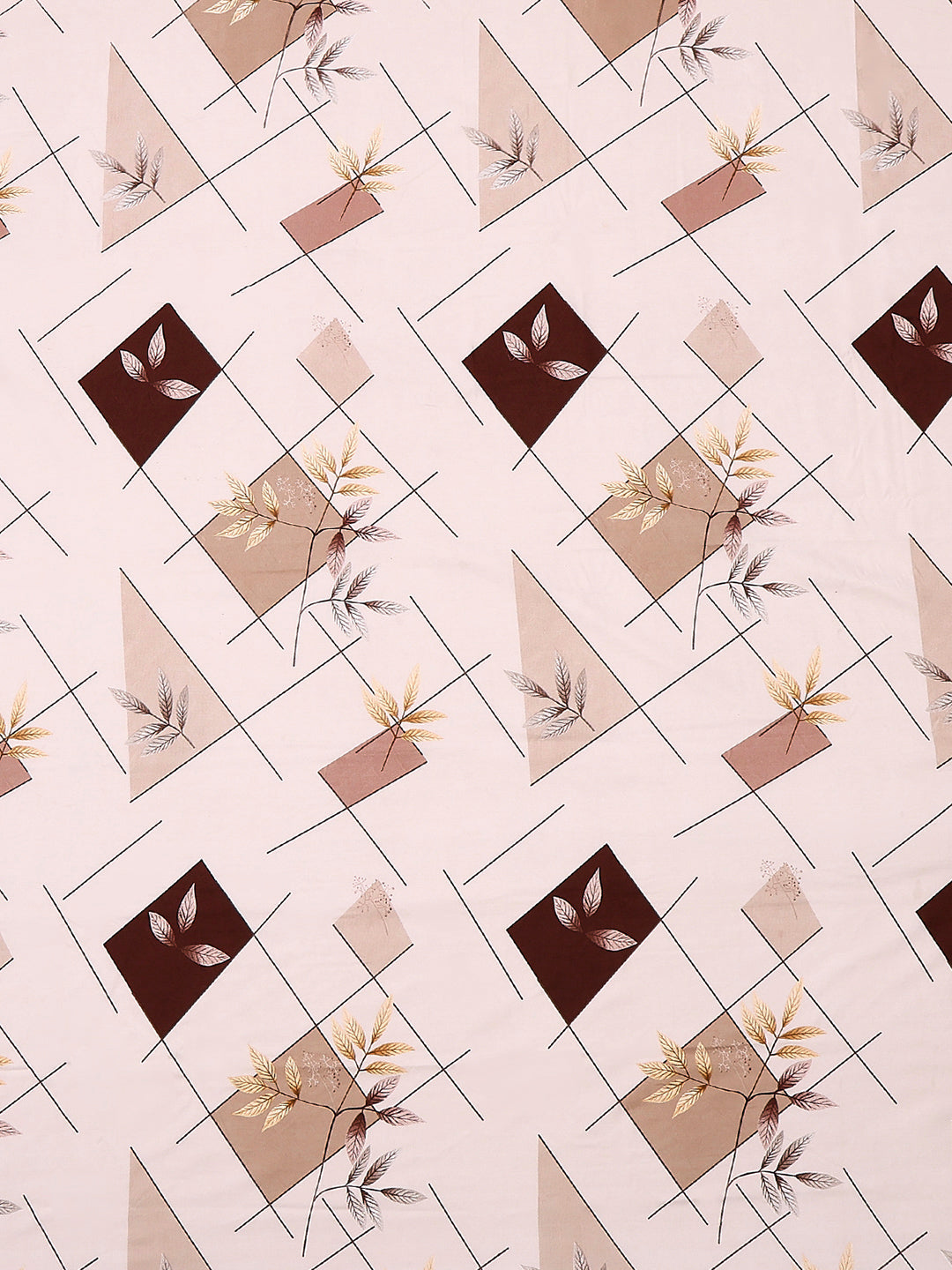 110 GSM Polyester Double Bed 1 Bedsheet with 2 Pillow Cover (Aromatica)