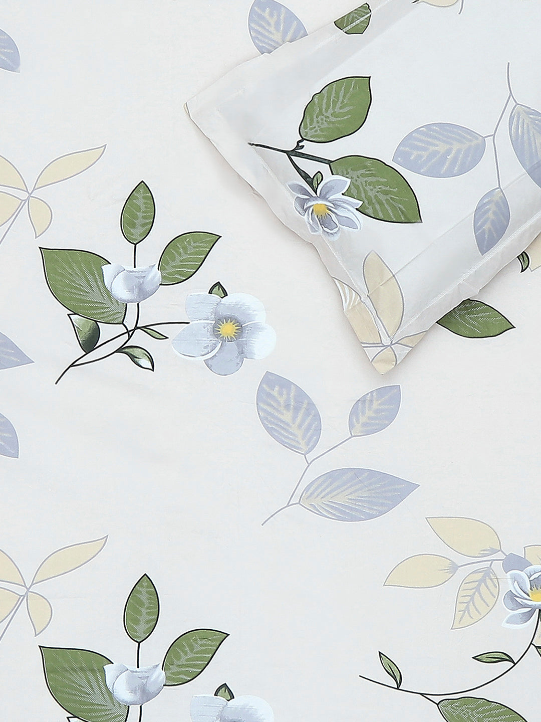 130 GSM Polyester Single Bedsheet with 1 Pillow Cover (Decoy)