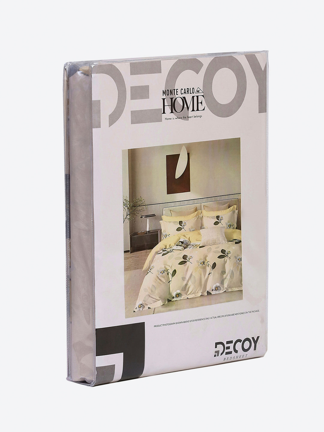 130 GSM Polyester Single Bedsheet with 1 Pillow Cover (Decoy)