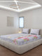 130 GSM Polyester King Size 1 Bedsheet with 2 Pillow Covers (Edmond)