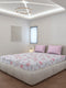 130 GSM Polyester King Size 1 Bedsheet with 2 Pillow Covers (Edmond)