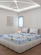130 GSM Polyester King Size 1 Bedsheet with 2 Pillow Covers (Edmond)