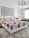 120 GSM Polyester Queen Size 1 Bedsheet with 2 Pillow Covers (Occasion)