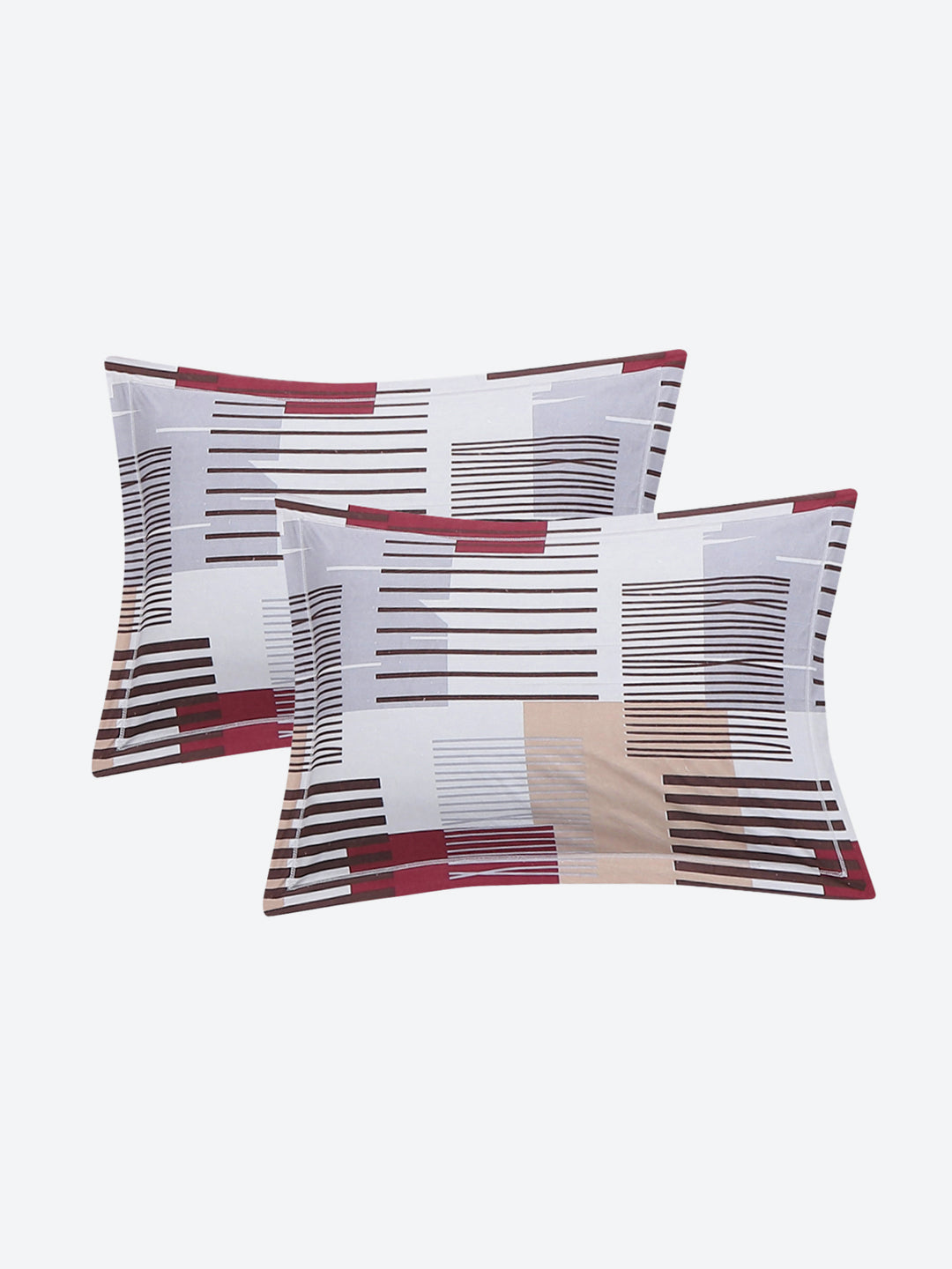 120 GSM Polyester Queen Size 1 Bedsheet with 2 Pillow Covers (Occasion)