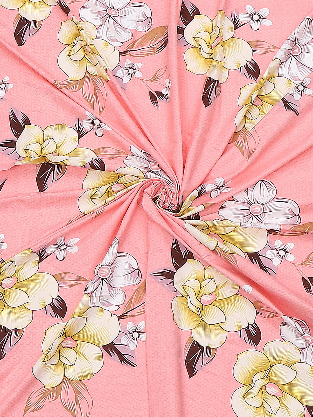 120 GSM Polyester Queen Size 1 Bedsheet with 2 Pillow Covers (Occasion)