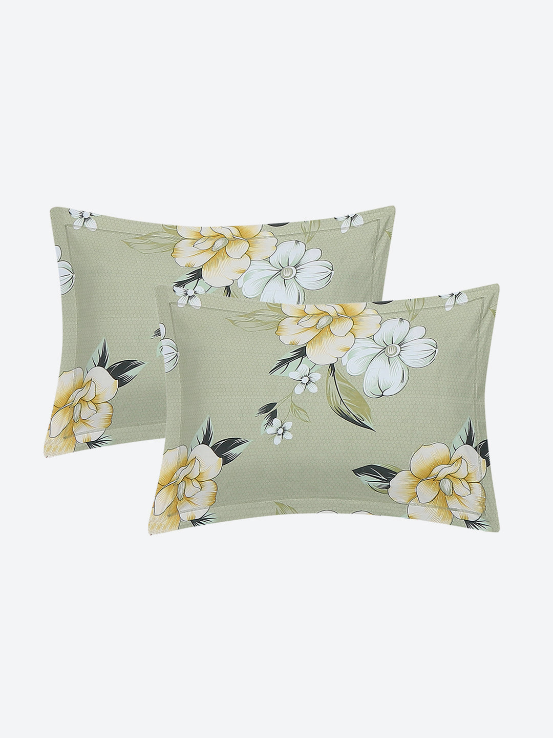 120 GSM Polyester Queen Size 1 Bedsheet with 2 Pillow Covers (Occasion)