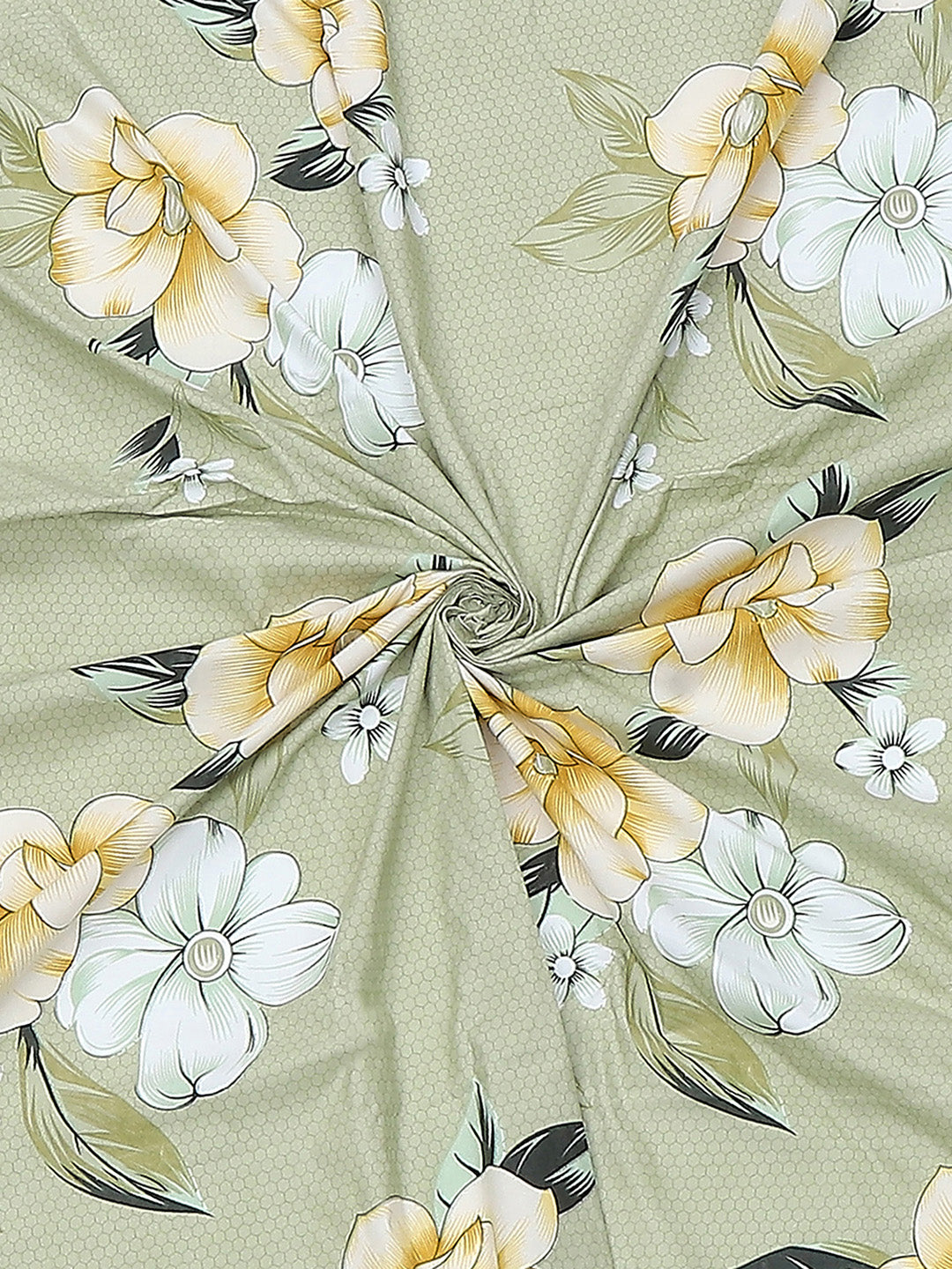 120 GSM Polyester Queen Size 1 Bedsheet with 2 Pillow Covers (Occasion)