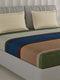 210 TC Cotton Double Bed 1 Bedsheet with 2 Pillow Covers (Ramona)