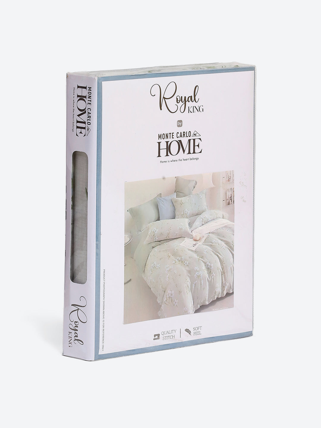 130 GSM Polyester King Size 1 Bedsheet with 2 Pillow Covers (Royal King)