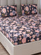 130 GSM Polyester King Size 1 Bedsheet with 2 Pillow Covers (Royal King)