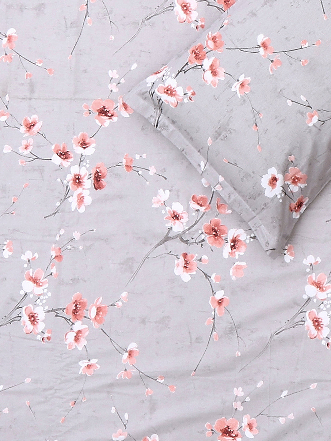 104 TC 100% Cotton Double Bed 1 Bedsheet with 2 Pillow Cover (Samriddhi)