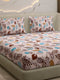 104 TC 100% Cotton Double Bed 1 Bedsheet with 2 Pillow Cover (Samriddhi)