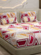 104 TC 100% Cotton Double Bed 1 Bedsheet with 2 Pillow Cover (Samriddhi)
